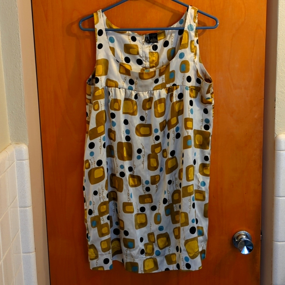 Patterned shirt dress